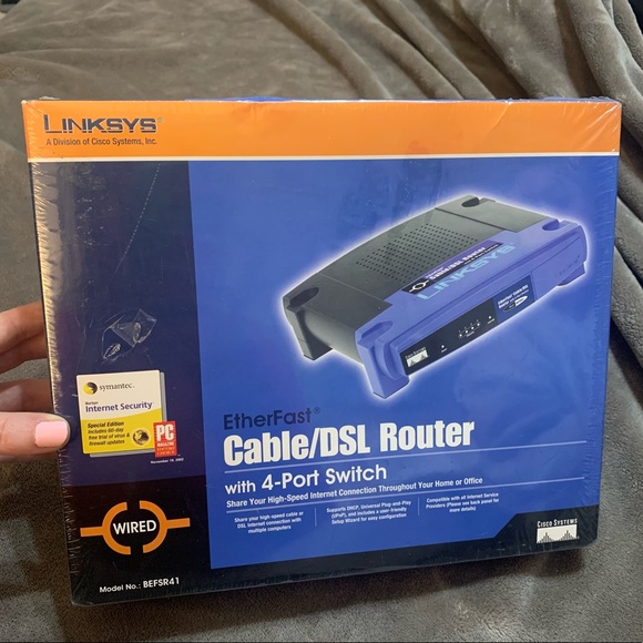 NEW Cisco Linksys EtherFast 4-Port Cable/DSL Wired Router BEFSR41 - Picture 4 of 10